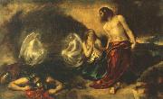 William Etty Christ Appearing to Mary Magdalene after the Resurrection exhibited 1834 oil painting